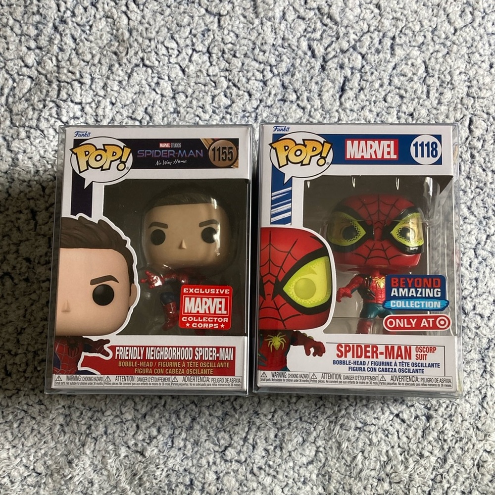 Marvel Spider-Man Funko Pop set